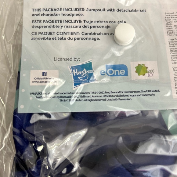 Costume Toddler PJ Masks Deluxe Toddler Catboy Costume Size M 3T-4T New - Picture 2 of 5